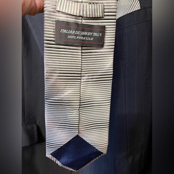 Brooks Brothers Wool Black Pinstripe 2 Button Sport Coat Blazer - Picture 4 of 16